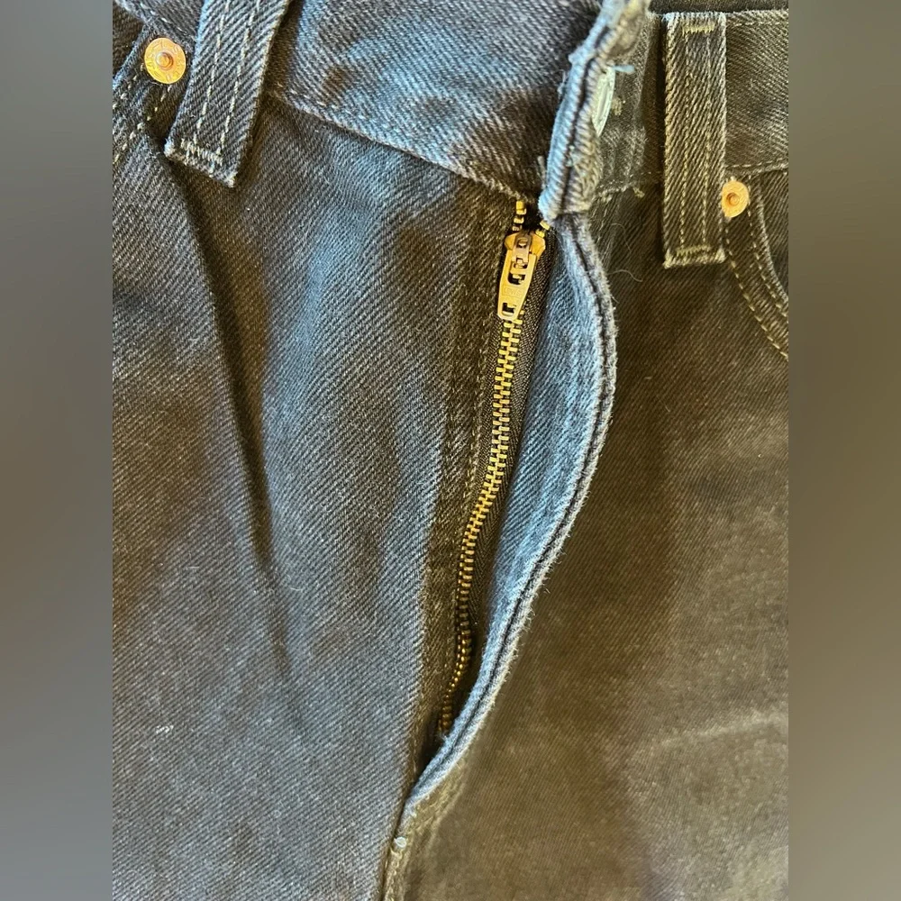 Levi's 505 Men's Black Straight Jeans Zip Fly W34 L30